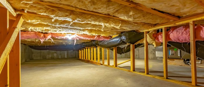 Professional crawl space insulation